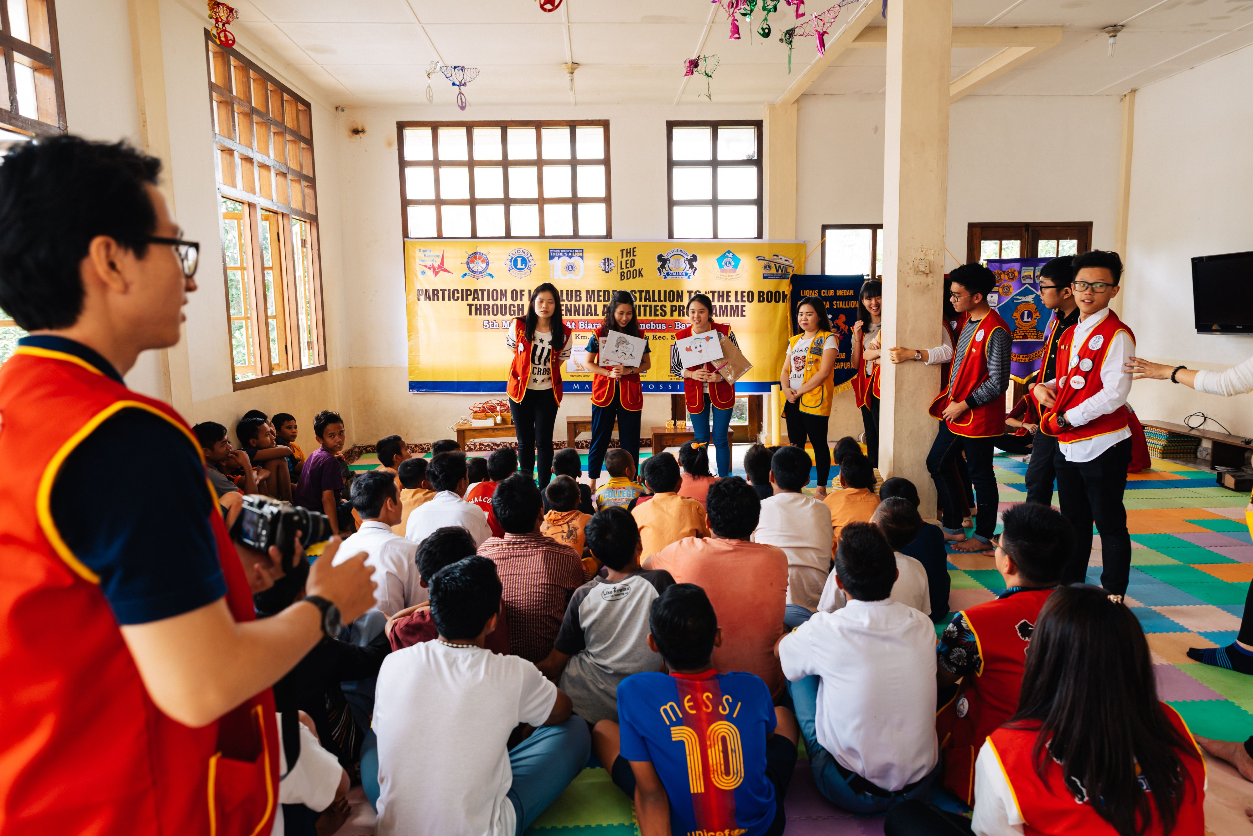 Gemeinsames Aufklärungs-Projekt mit LEO Club Medan in Indonesien